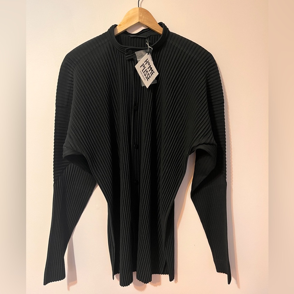 HOMME PLISSE Issey Miyake Black Monthly Color September Shirt XL/ 4 - Picture 4 of 14